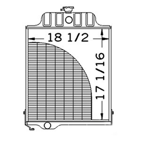 Radiator Fits John Deere Early Model 300 301 820 920 1020 1120